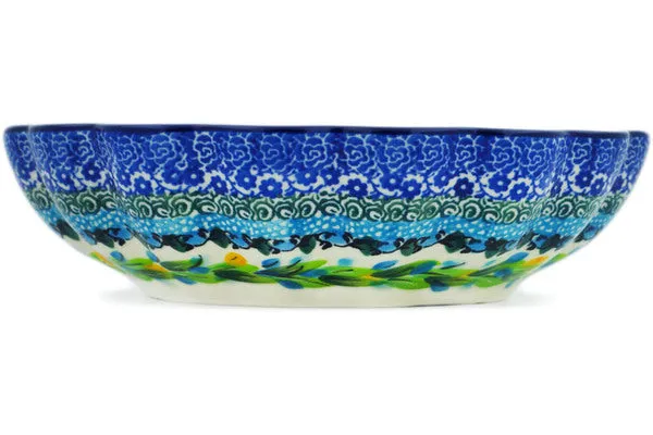 7" Scalloped Bowl - Bouquet Azul