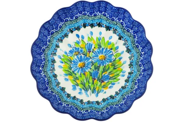 7" Scalloped Bowl - Bouquet Azul