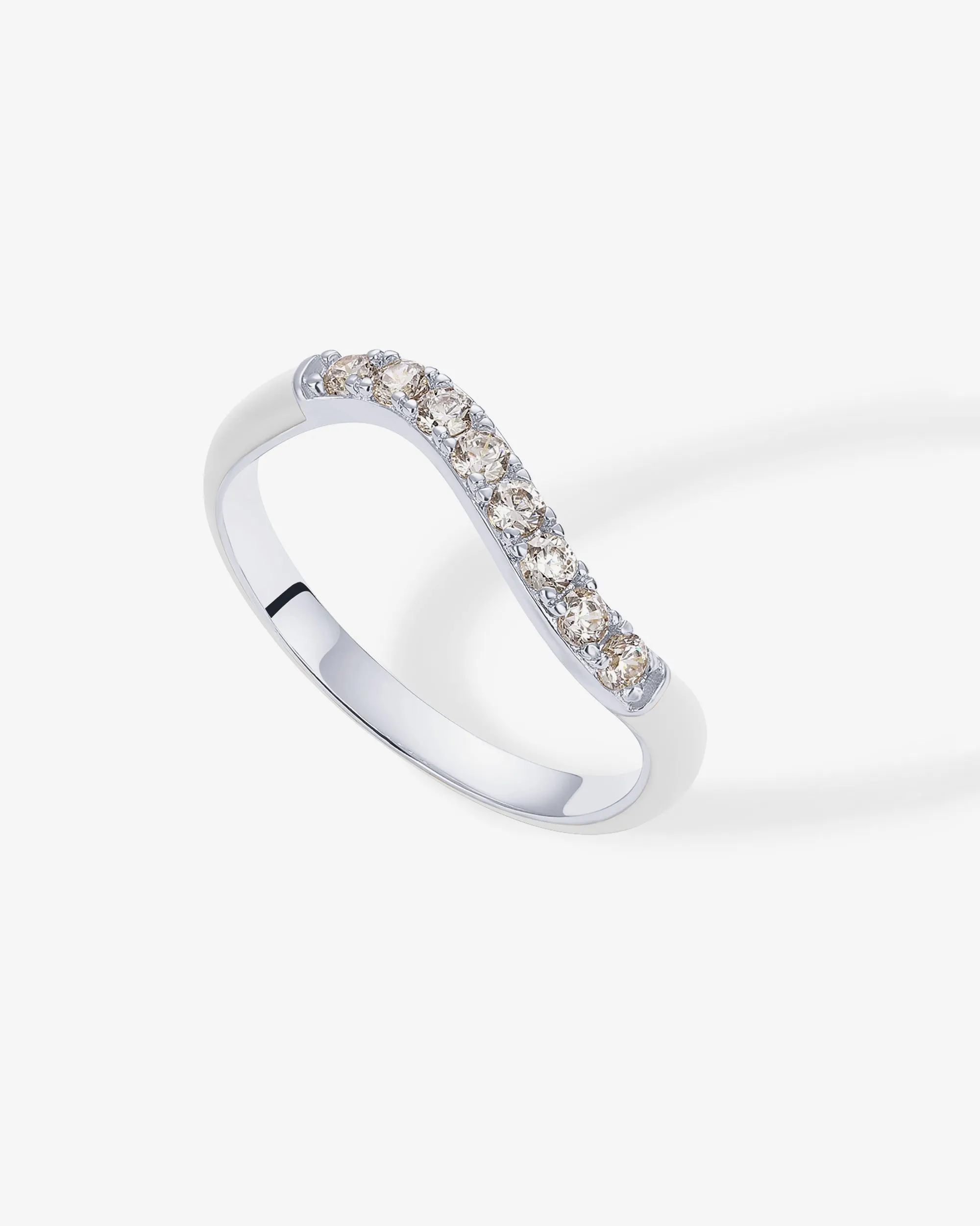 Azul Wavy Enamel Ring