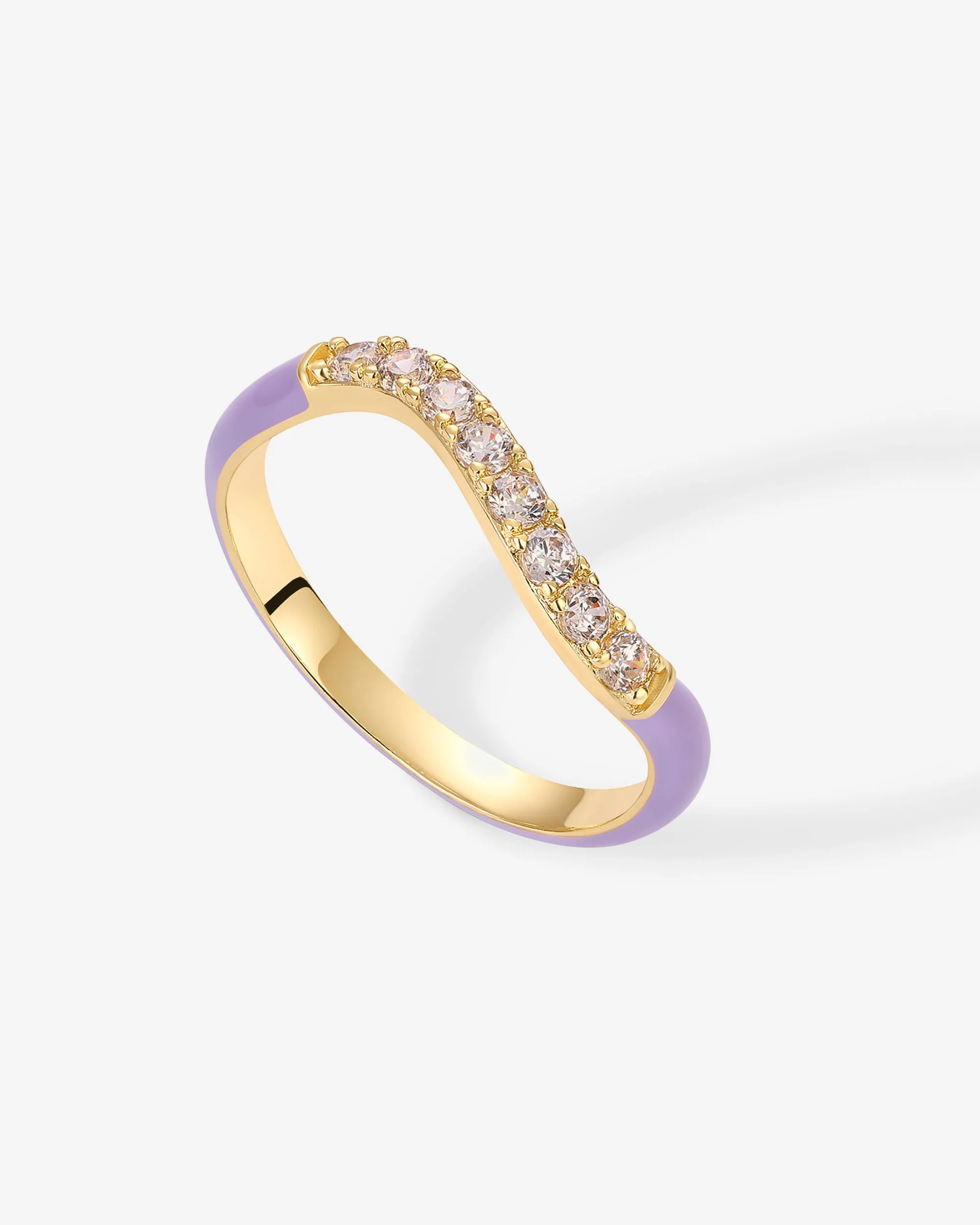Azul Wavy Enamel Ring
