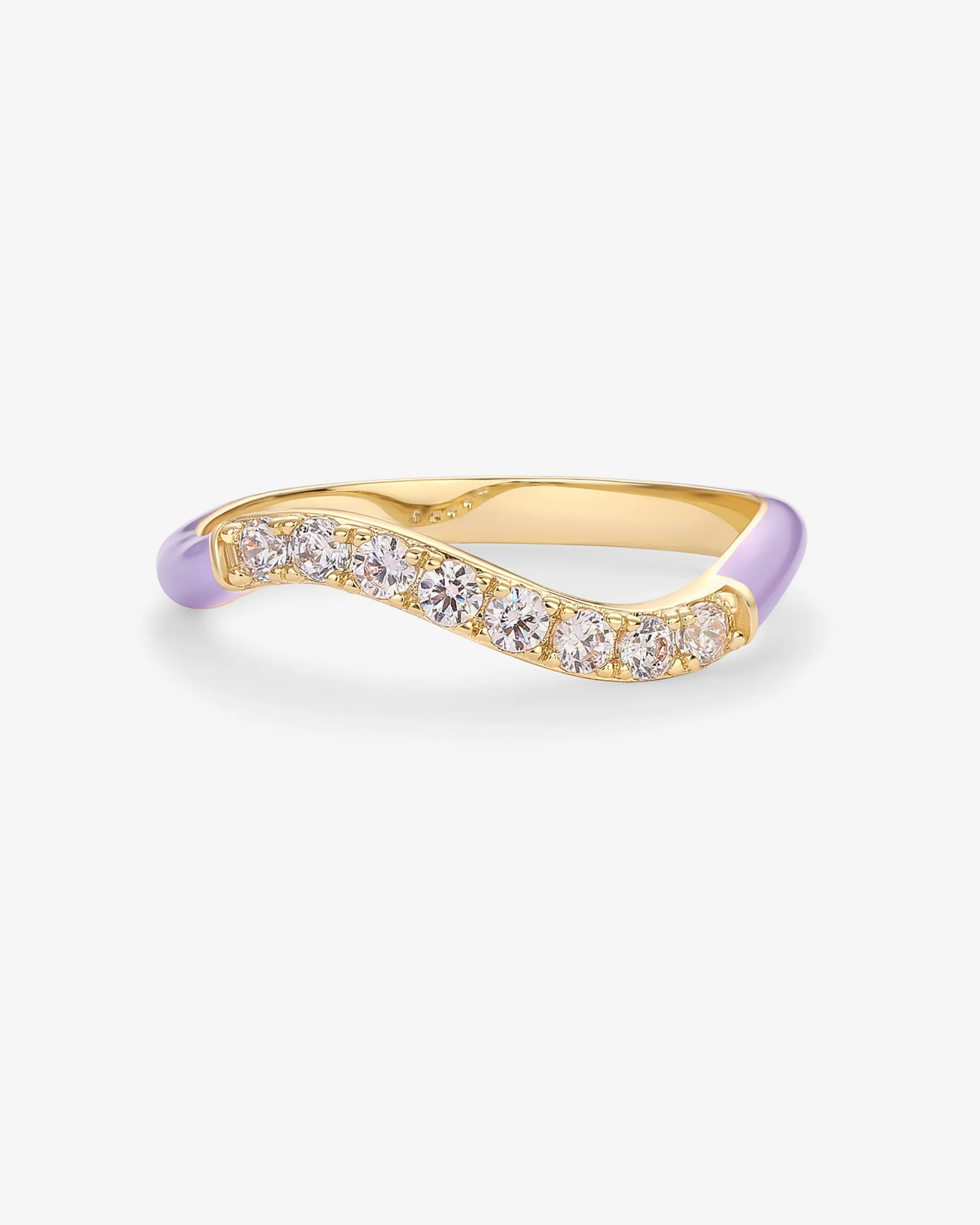 Azul Wavy Enamel Ring