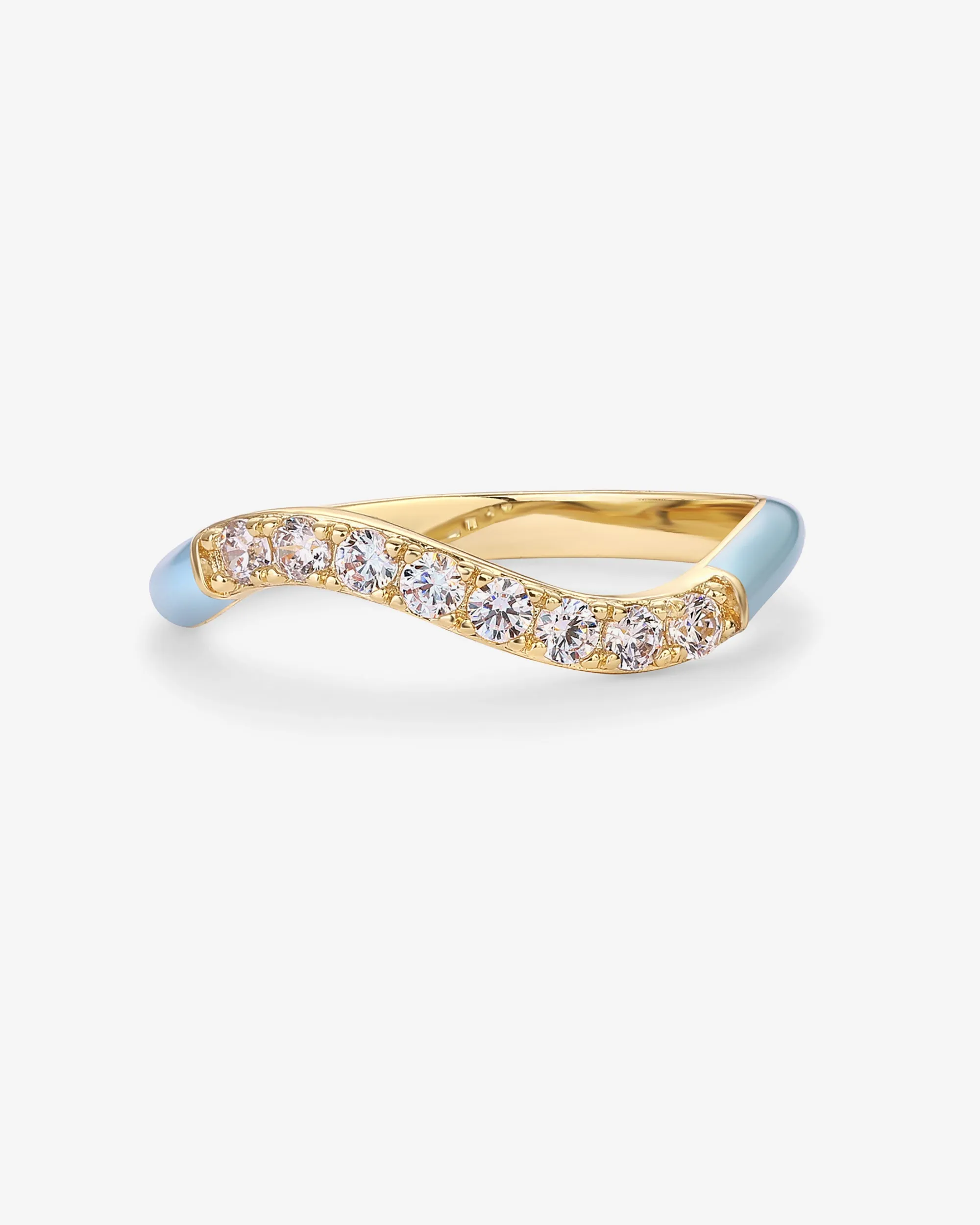 Azul Wavy Enamel Ring