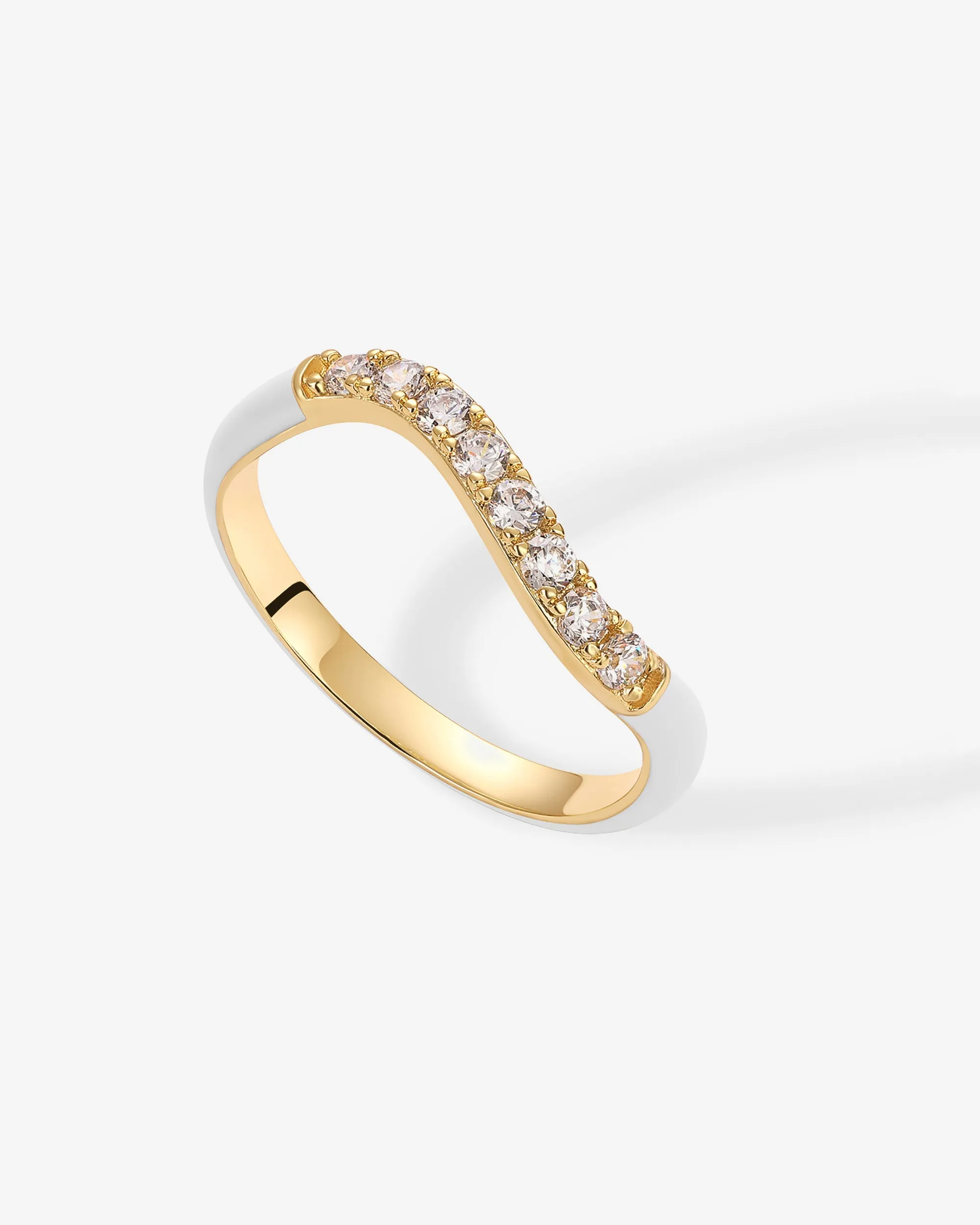 Azul Wavy Enamel Ring