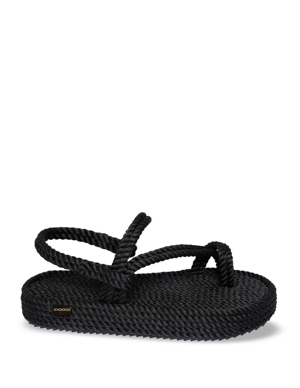 BOHONOMAD Hawaii Platform Sandals Negras Mujer