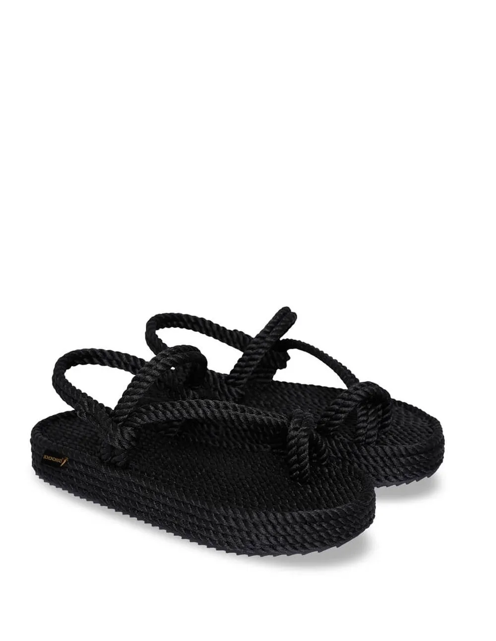BOHONOMAD Hawaii Platform Sandals Negras Mujer