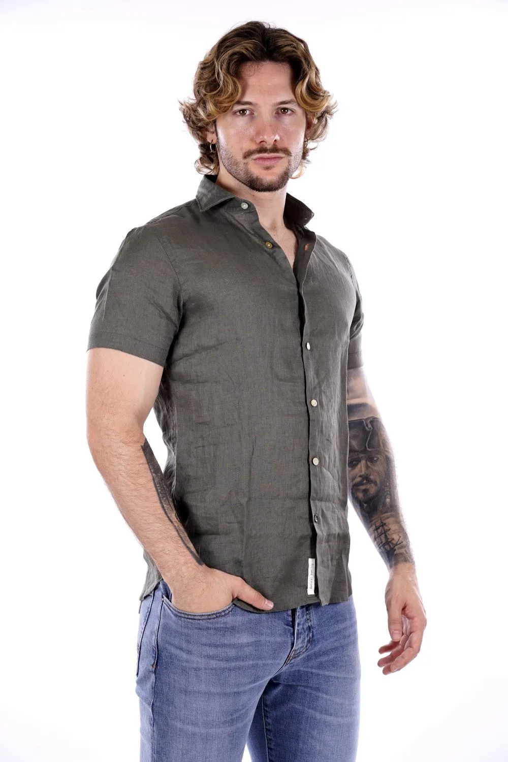 Camicia YES-ZEE da Uomo - verde C703UP000905