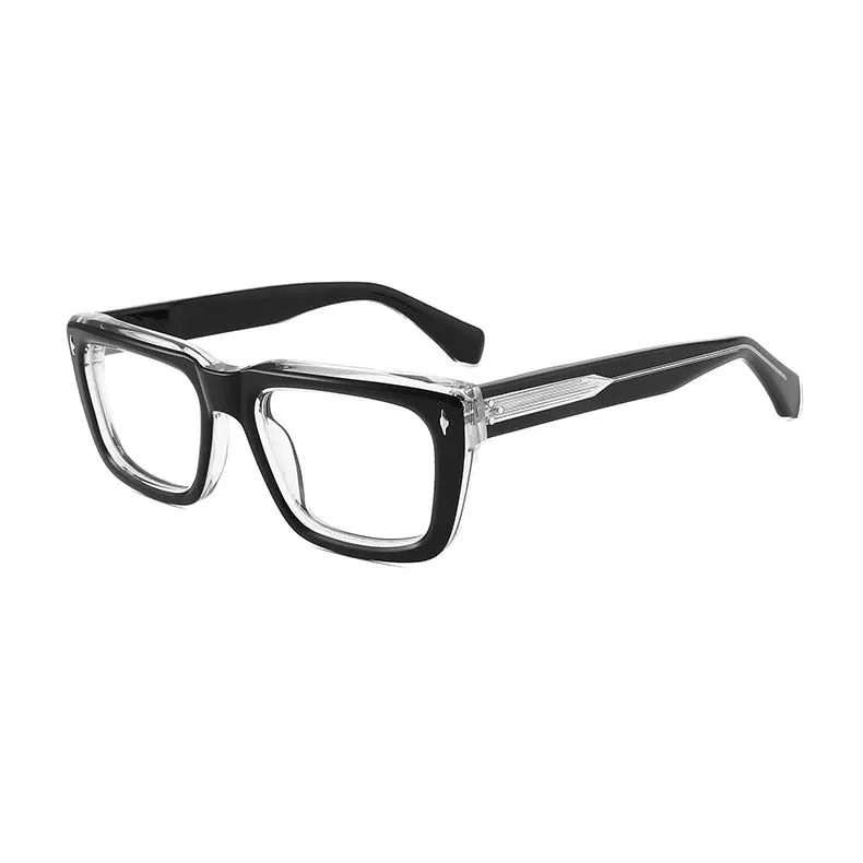 CCspace Unisex Full Rim Square Cat Eye Acetate Eyeglasses 54908