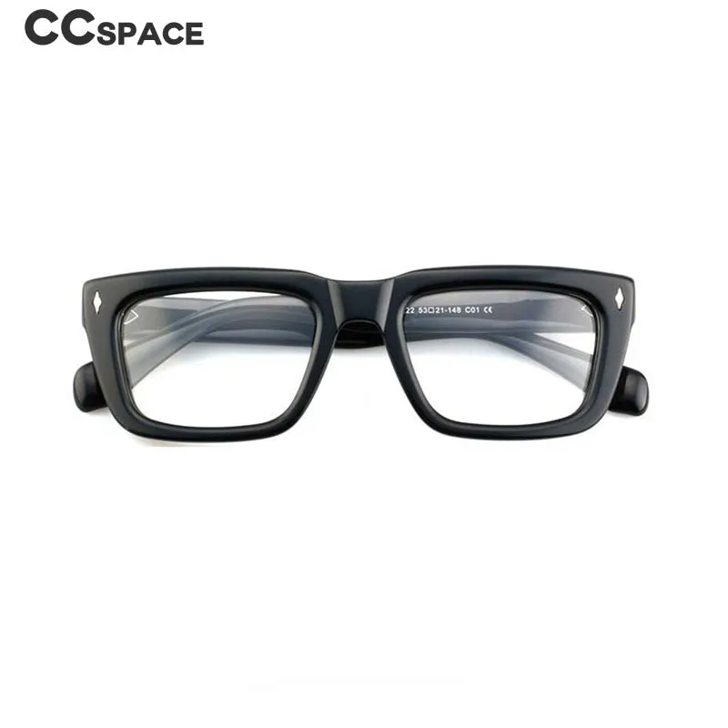 CCspace Unisex Full Rim Square Cat Eye Acetate Eyeglasses 54908