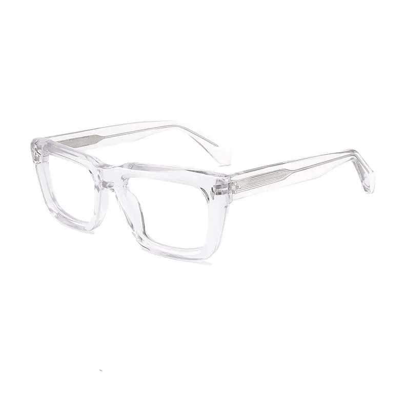 CCspace Unisex Full Rim Square Cat Eye Acetate Eyeglasses 54908