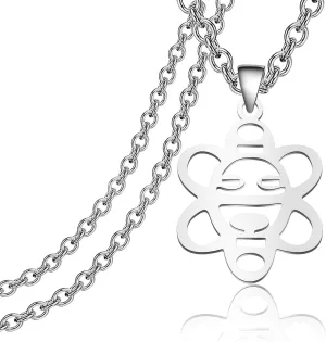 CENWA Stainless Steel Taino Sun Necklace Sol Taino Pendant Necklace