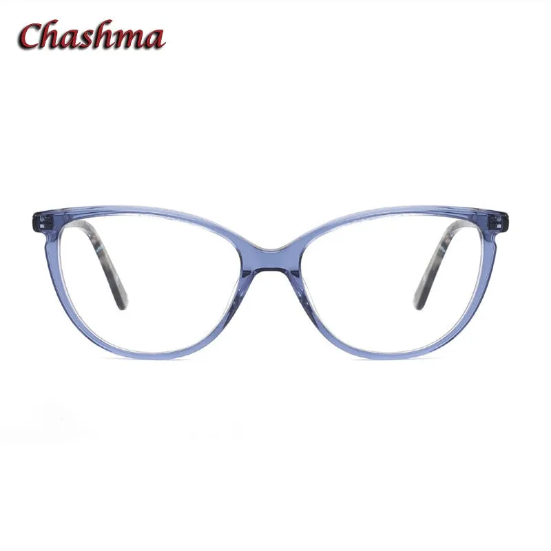 Chashma Ochki Women's Full Rim Square Cat Eye Acetate Eyeglasses 9014