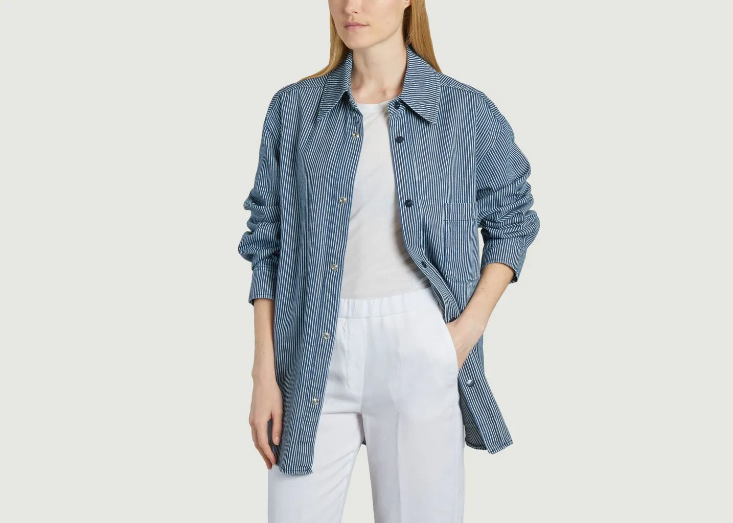 Chemise Main Wom Bleu Marine - Bleu - Femme