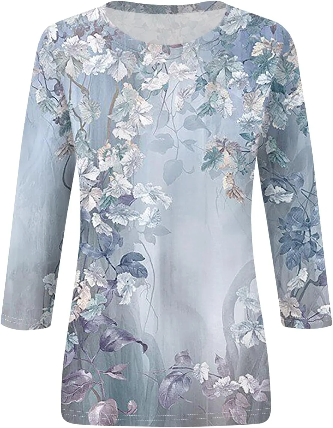 ChicCrate Womens Tops 3/4 Sleeve T-Shirts Crew Neck Loose Casual Tunic Blouses Fashion 2025 Shirts Graphic Tees