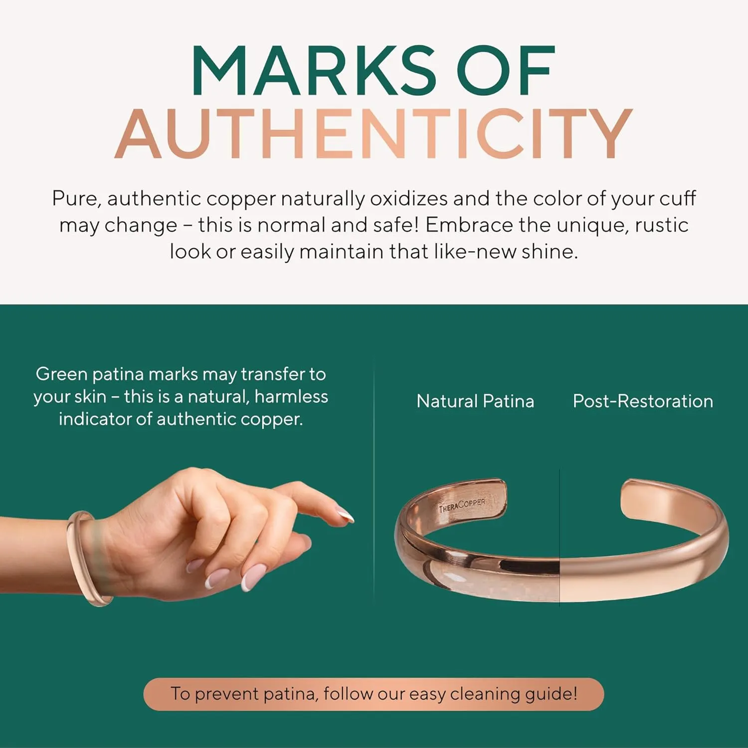 Copper Bracelet for Men & Women  100% Pure Copper Bracelets  Raw, Solid & Uncoated Authentic Handmade Tibetan Bracelet Cuff Bangles