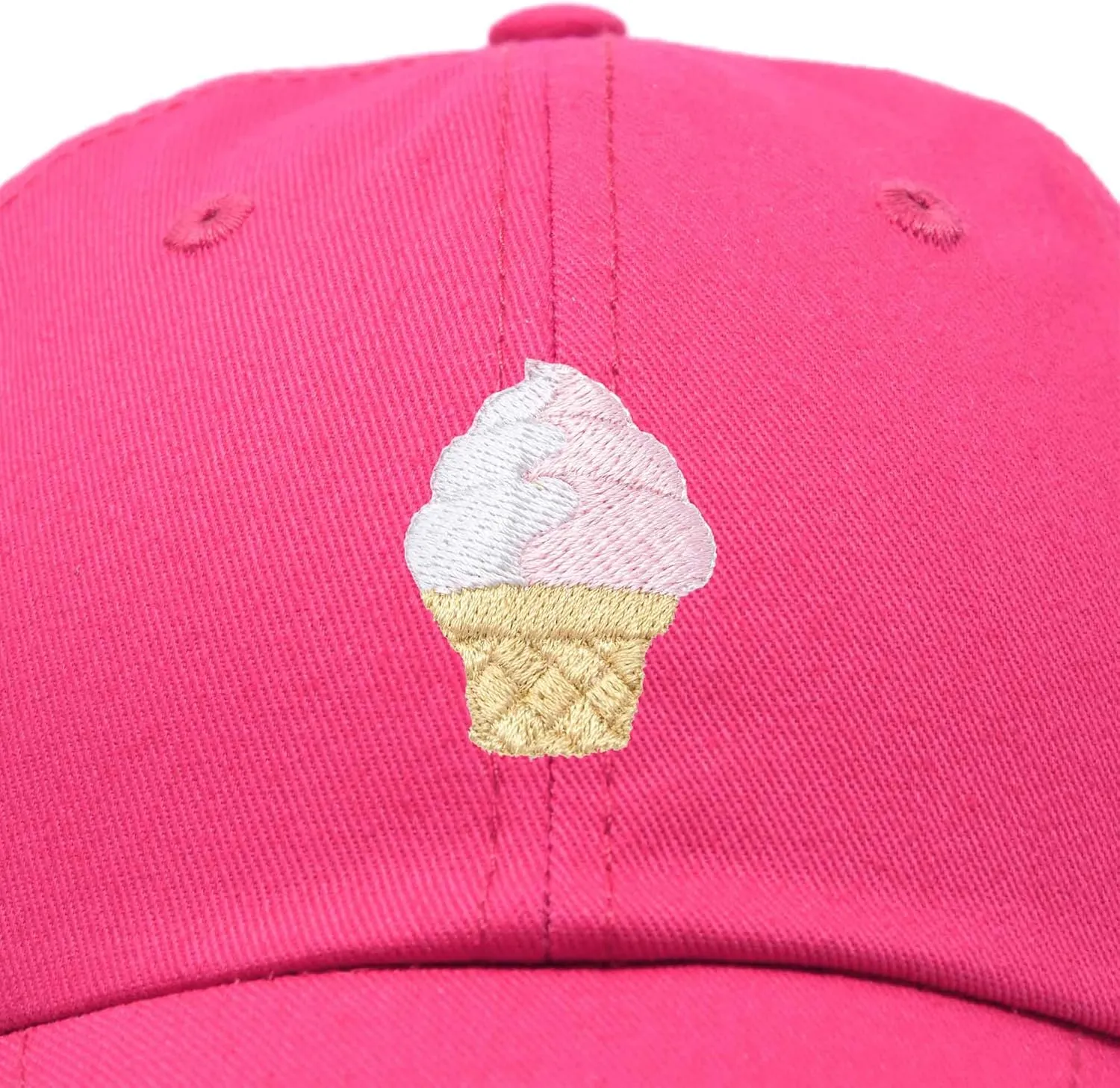 DALIX Soft Serve Ice Cream Hat Cotton Baseball Cap