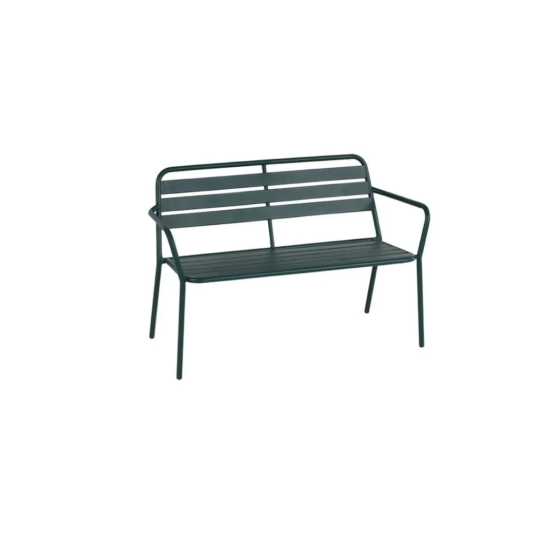 Easy Panca da Giardino in Ferro color Verde Inglese