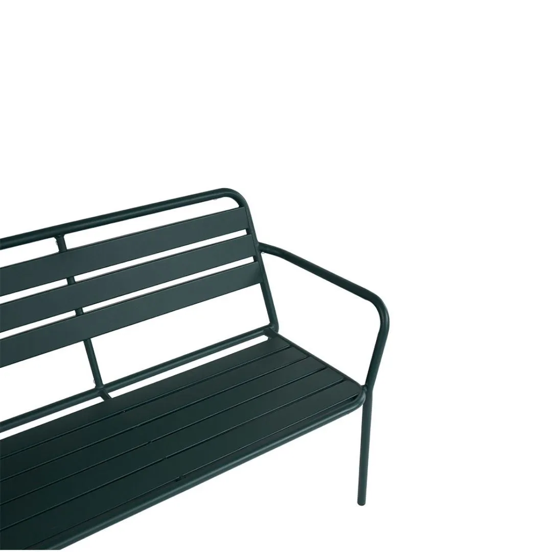 Easy Panca da Giardino in Ferro color Verde Inglese