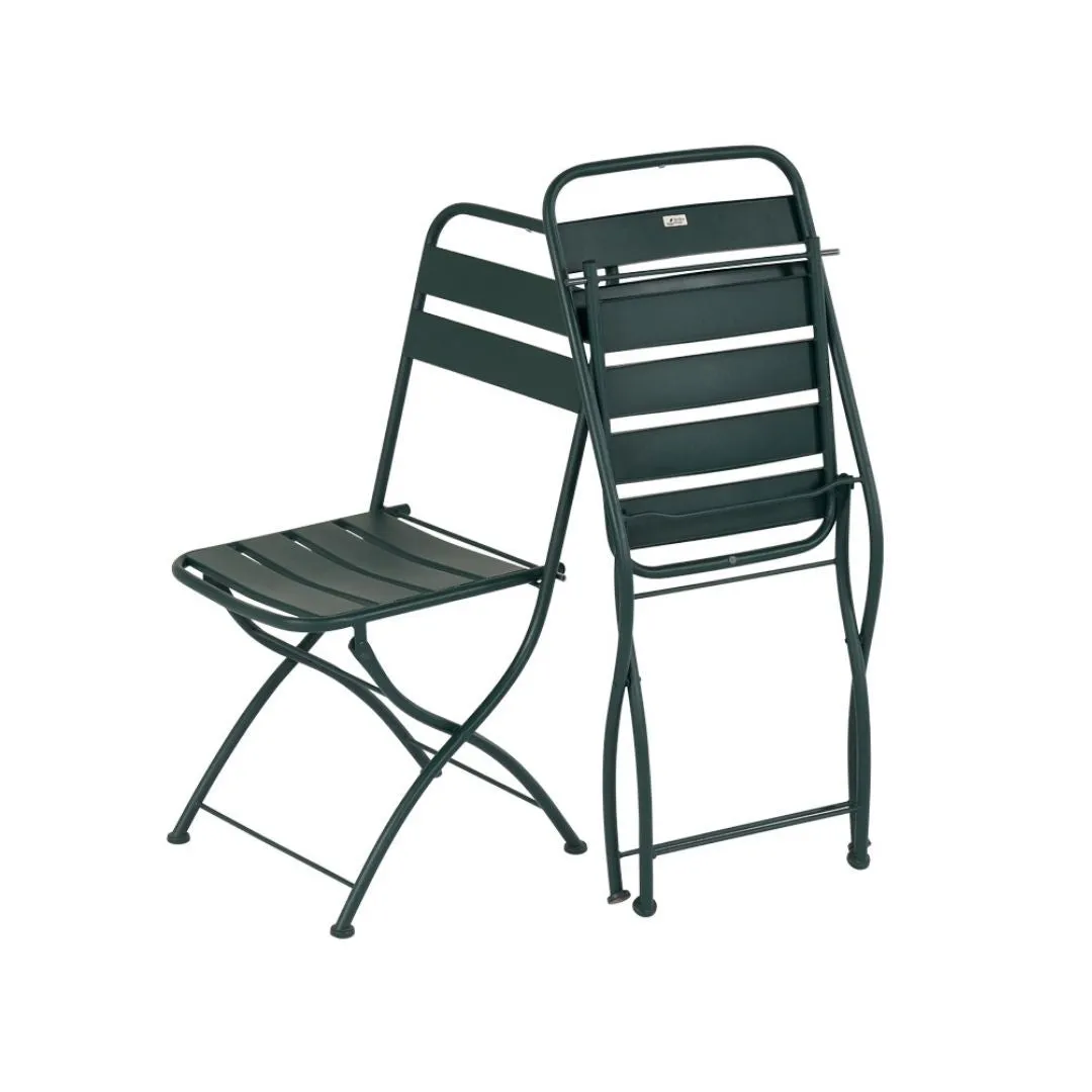 Easy Set da Balcone in Ferro Verde Inglese e Tavolo Quadrato