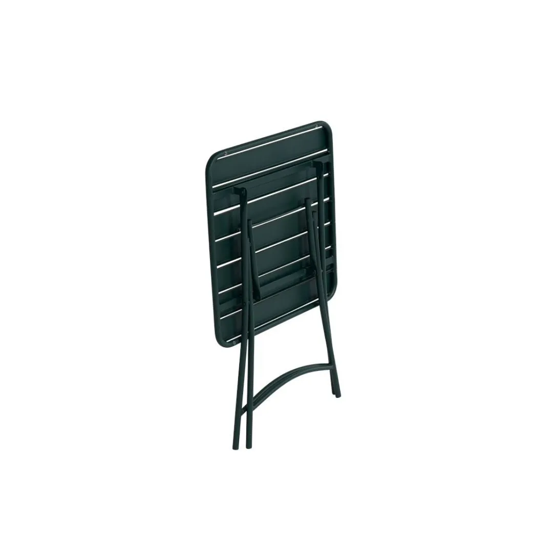Easy Set da Balcone in Ferro Verde Inglese e Tavolo Quadrato