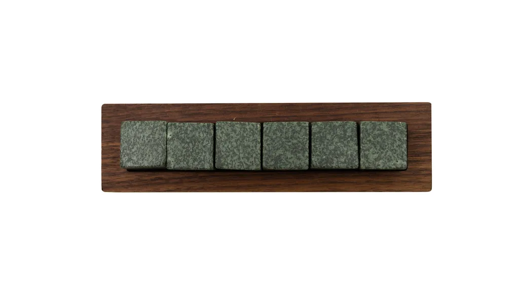 Ensemble de 6 pierres à whisky Gabbro verde - Lithologie