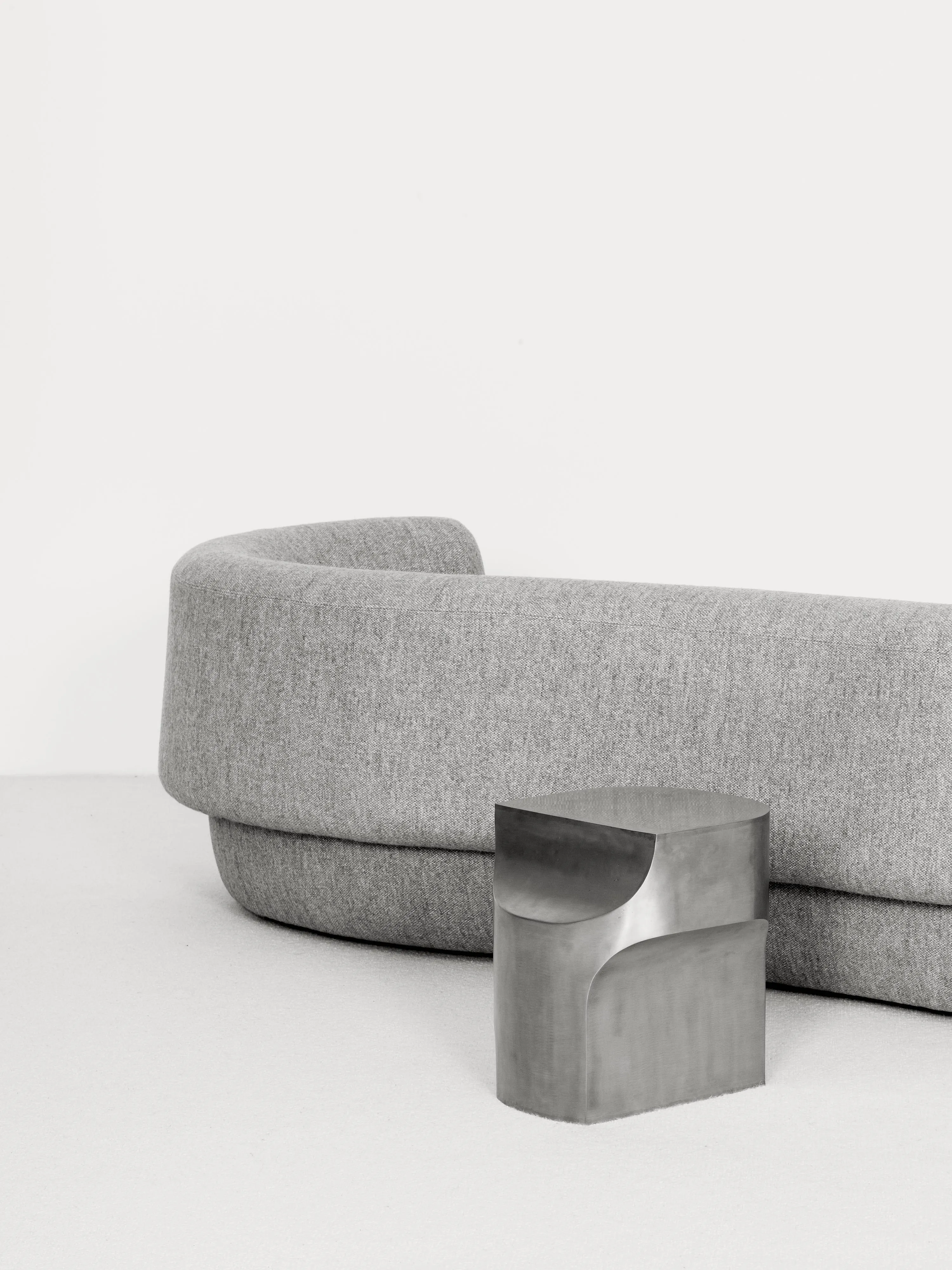 FAO Sofa in Gris Clair Deep Left Side by Collection Particuliere