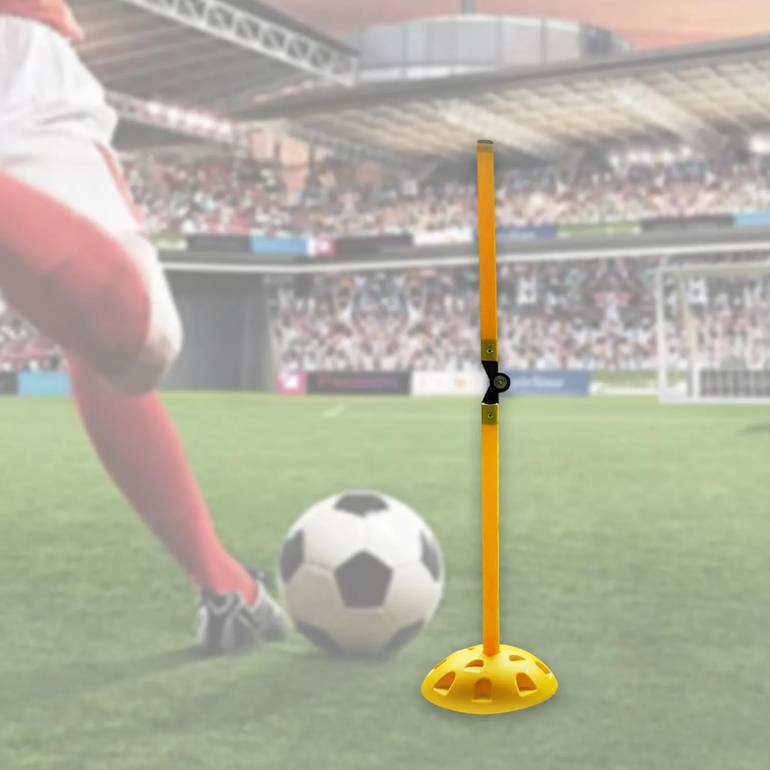 Football Agility Training Poles Foldable Barrier Marking Pole Obstacle Soccer Agility Pole Set for Competition Practice