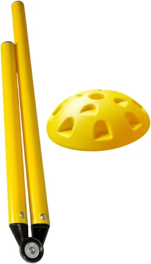 Football Agility Training Poles Foldable Barrier Marking Pole Obstacle Soccer Agility Pole Set for Competition Practice
