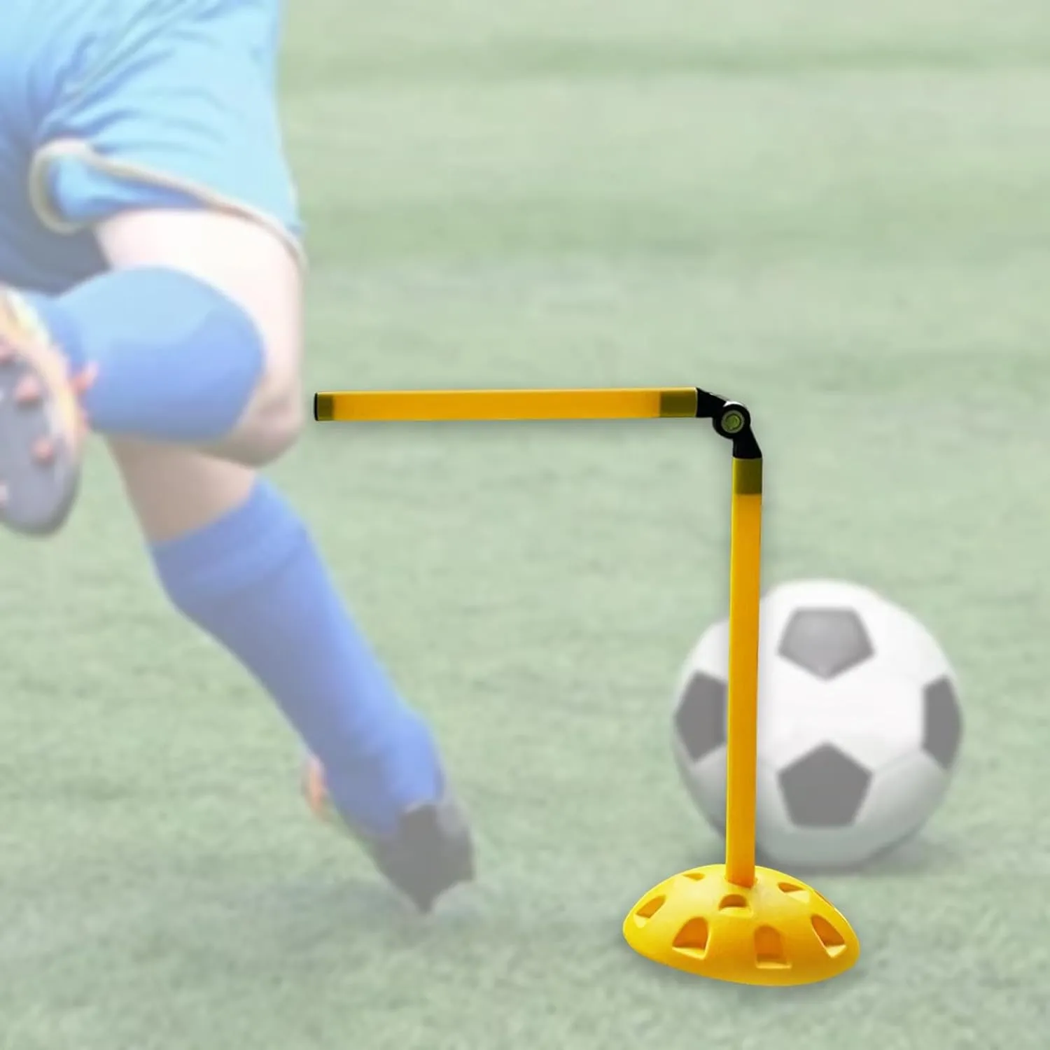 Football Agility Training Poles Foldable Barrier Marking Pole Obstacle Soccer Agility Pole Set for Competition Practice
