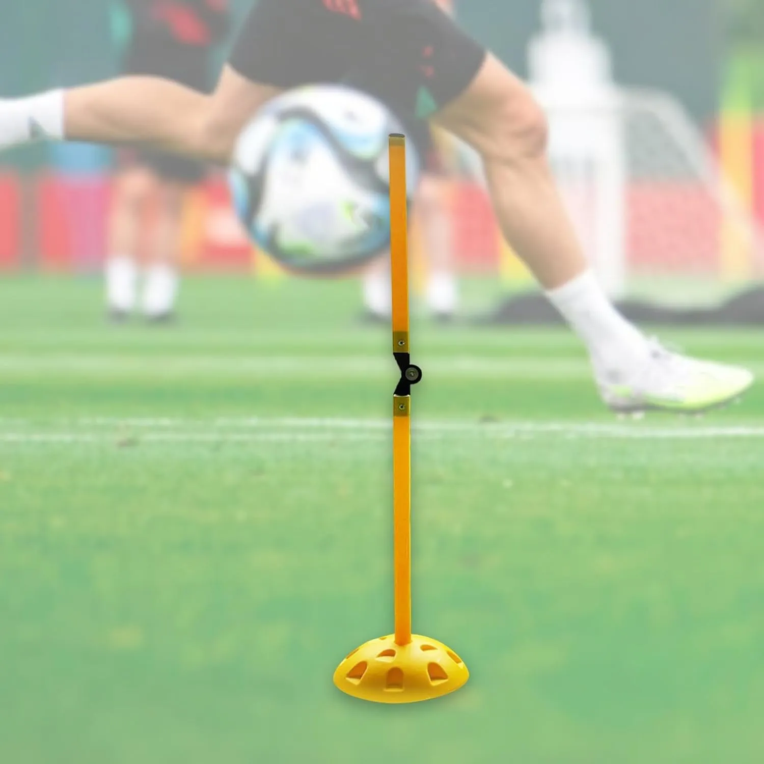 Football Agility Training Poles Foldable Barrier Marking Pole Obstacle Soccer Agility Pole Set for Competition Practice