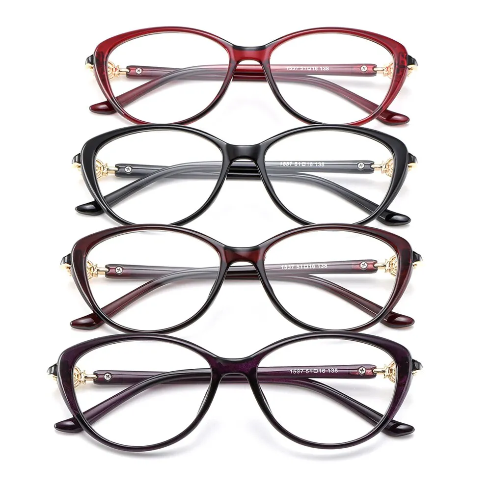 Gmei Women's Eyeglasses Ultralight Tr90 Cat Eye M1537