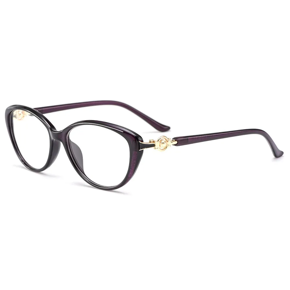 Gmei Women's Eyeglasses Ultralight Tr90 Cat Eye M1537