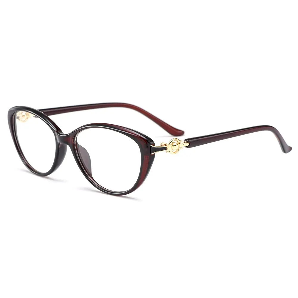 Gmei Women's Eyeglasses Ultralight Tr90 Cat Eye M1537