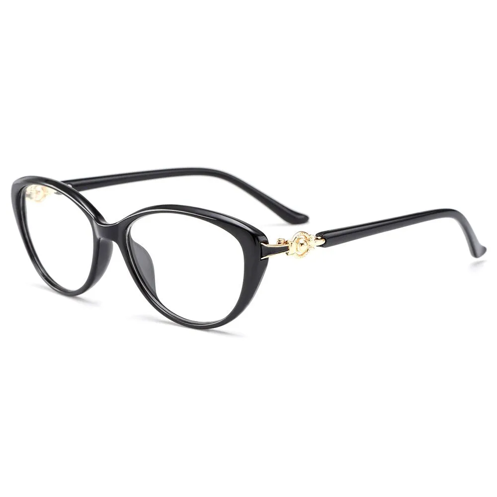 Gmei Women's Eyeglasses Ultralight Tr90 Cat Eye M1537
