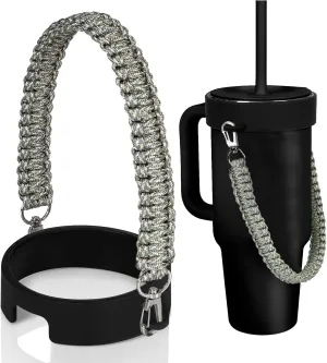 Greant Water Bottle Handle for HydroFlask Tumbler 40oz & 32oz, Tumbler Carrier Strap for Hydro Flask Tumblers, Agave