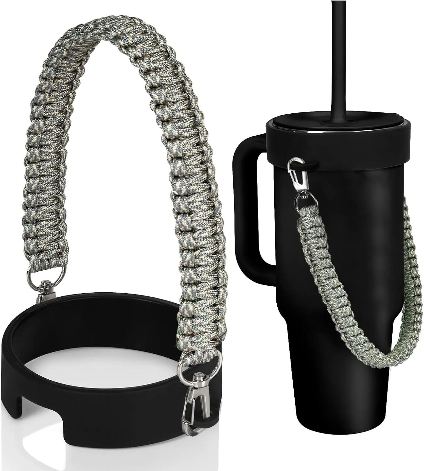 Greant Water Bottle Handle for HydroFlask Tumbler 40oz & 32oz, Tumbler Carrier Strap for Hydro Flask Tumblers, Agave