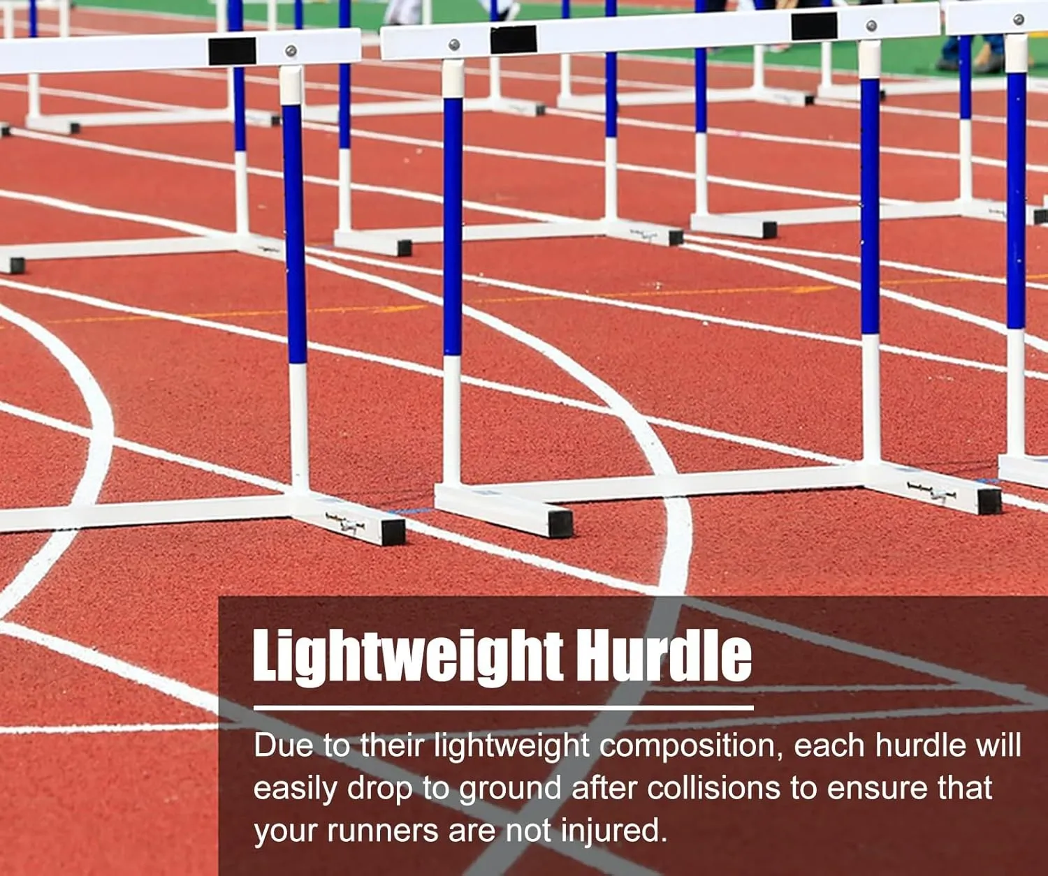 Height Adjustable Track & Field Hurdles, Sport Speed Hurdles Training Equipment for All Ages, Obstacle Courses and Drills Jumping Bar (3Pcs 76)
