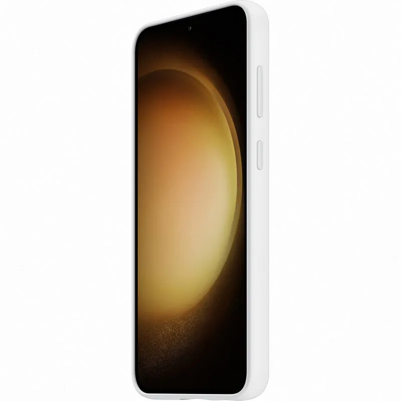 Husa pentru Samsung Galaxy S23  S916, Silicone Grip, Alba EF-GS916TWEGWW