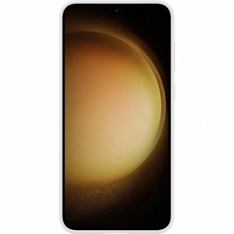 Husa pentru Samsung Galaxy S23  S916, Silicone Grip, Alba EF-GS916TWEGWW