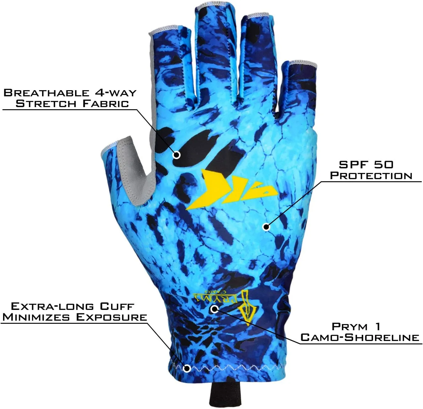 KastKing Sol Armis Sun Gloves UPF50  Fishing Gloves UV Protection, Sun Protection for Outdoor, Kayaking, Rowing