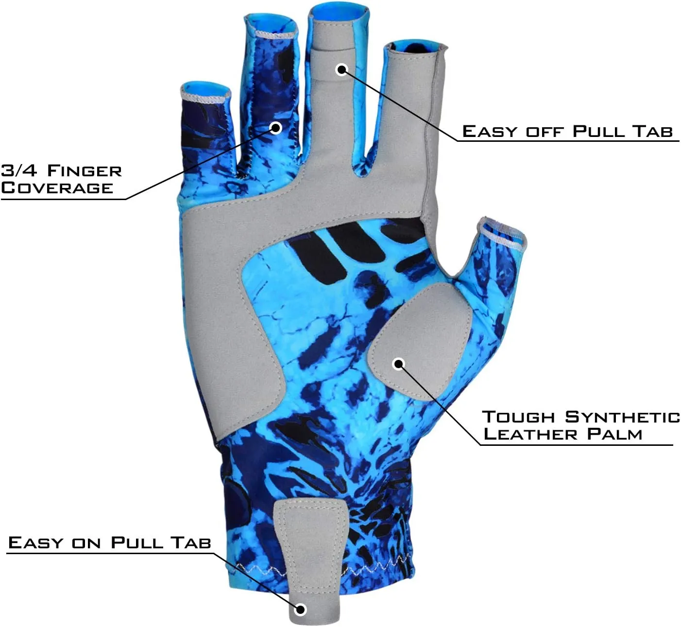 KastKing Sol Armis Sun Gloves UPF50  Fishing Gloves UV Protection, Sun Protection for Outdoor, Kayaking, Rowing