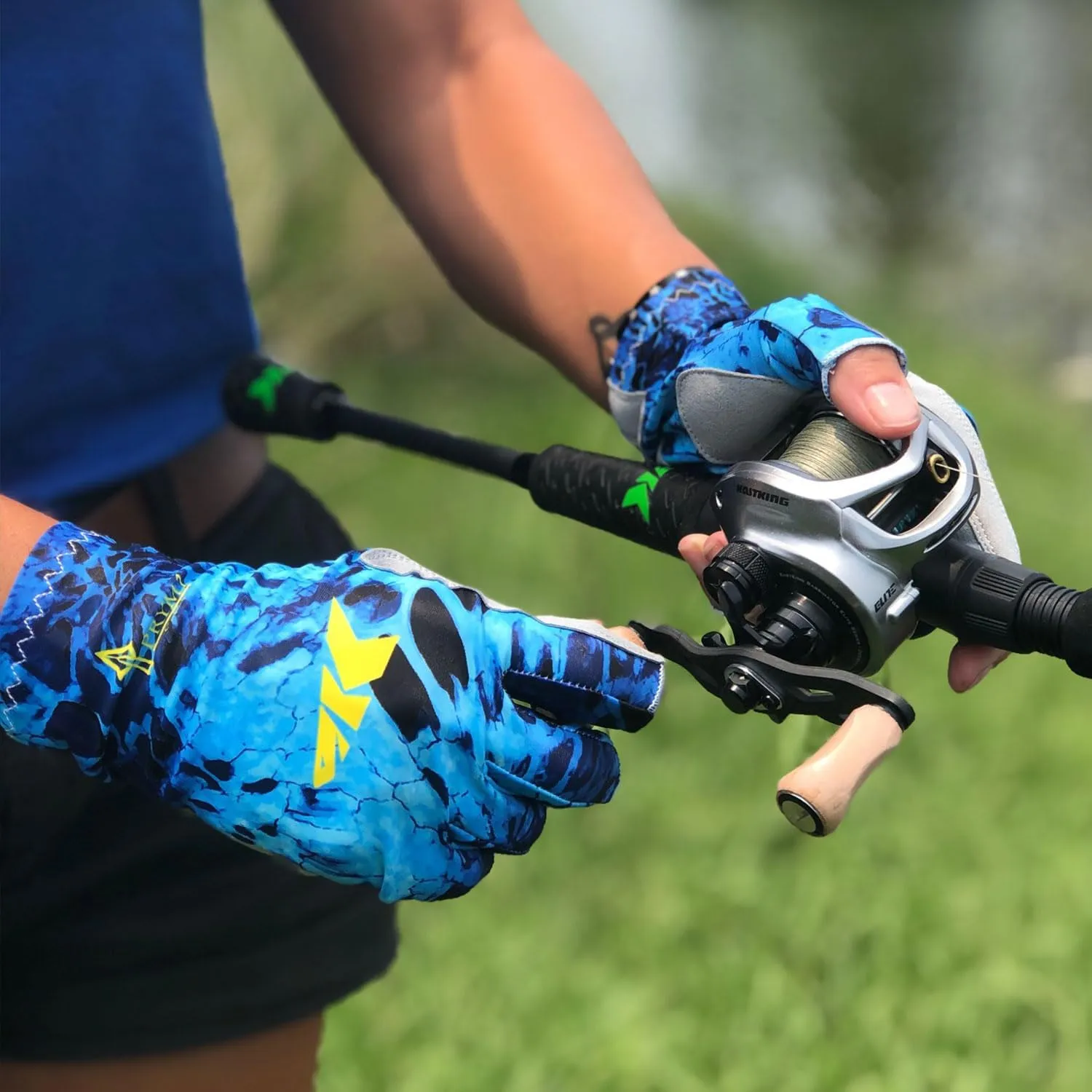 KastKing Sol Armis Sun Gloves UPF50  Fishing Gloves UV Protection, Sun Protection for Outdoor, Kayaking, Rowing