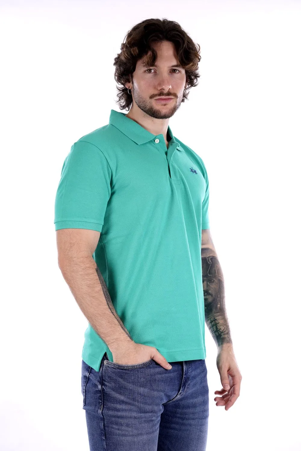 La Martina Polo Verde Da Uomo