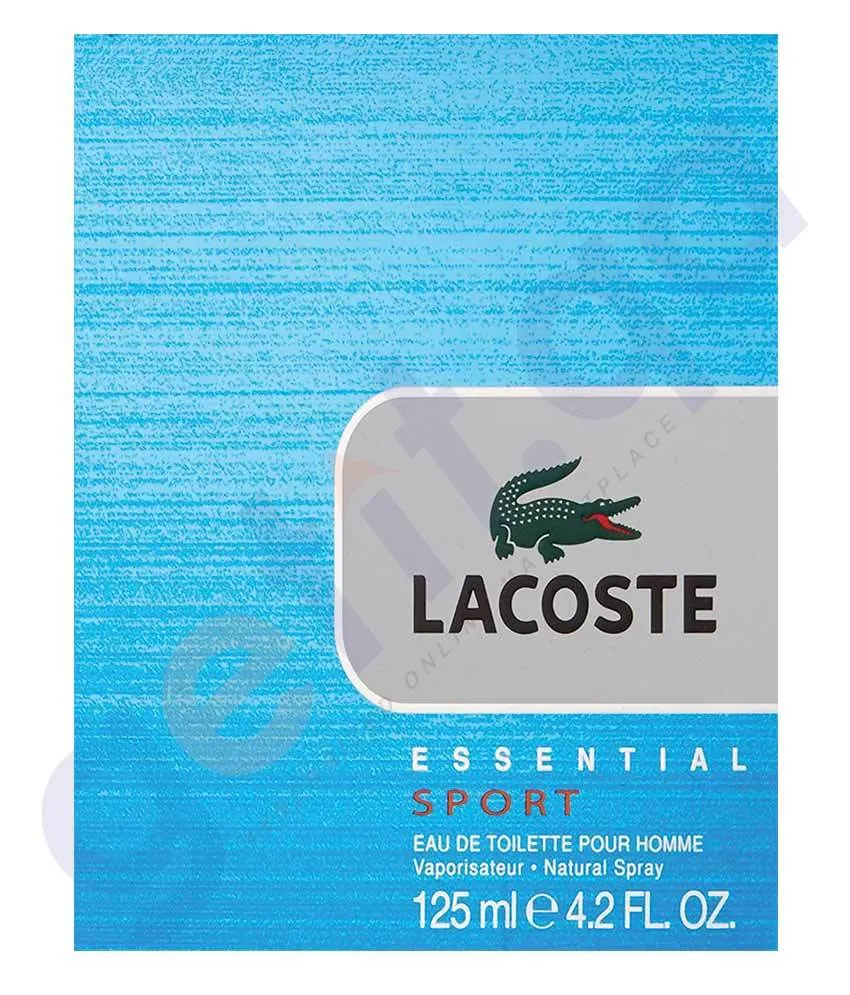 LACOSTE 125ML ESSENTIAL SPORT EDT FOR MEN