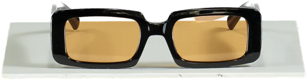 MELLER Black / Orange Kisai Rectangle Sunglasses
