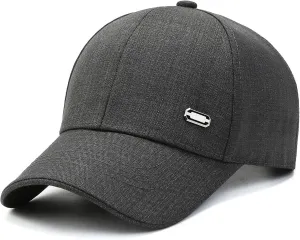Men's Blank Plain Structured Baseball Cap Vintage Trucker Hat Retro Low Profile Golf Dad Hats for Men