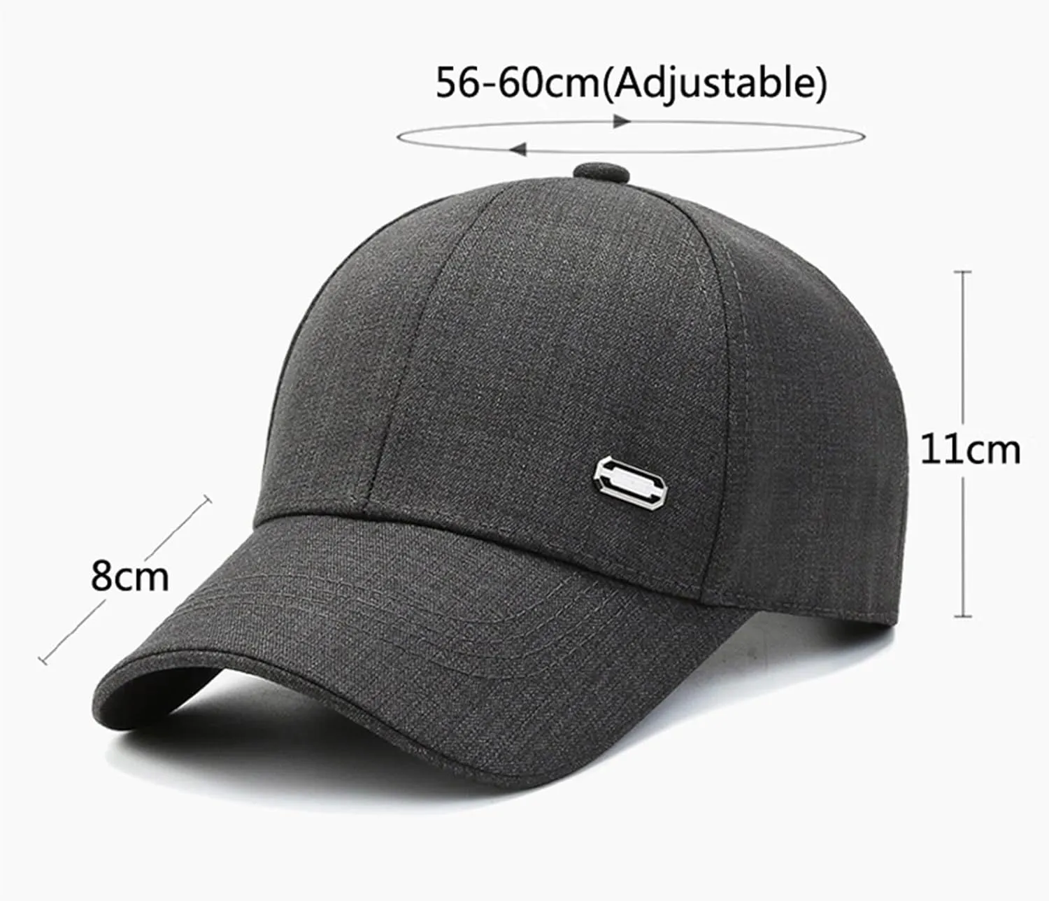 Men's Blank Plain Structured Baseball Cap Vintage Trucker Hat Retro Low Profile Golf Dad Hats for Men