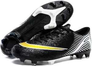Men's Womens Soccer Shoes Football Cleats High-Tops Lace-Up Non-Slip Spikes Outdoor AG/FG Baseball Lacrosse Rugby Combat Boots