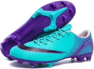 Men's Womens Soccer Shoes Football Cleats High-Tops Lace-Up Non-Slip Spikes Outdoor AG/FG Baseball Lacrosse Rugby Combat Boots