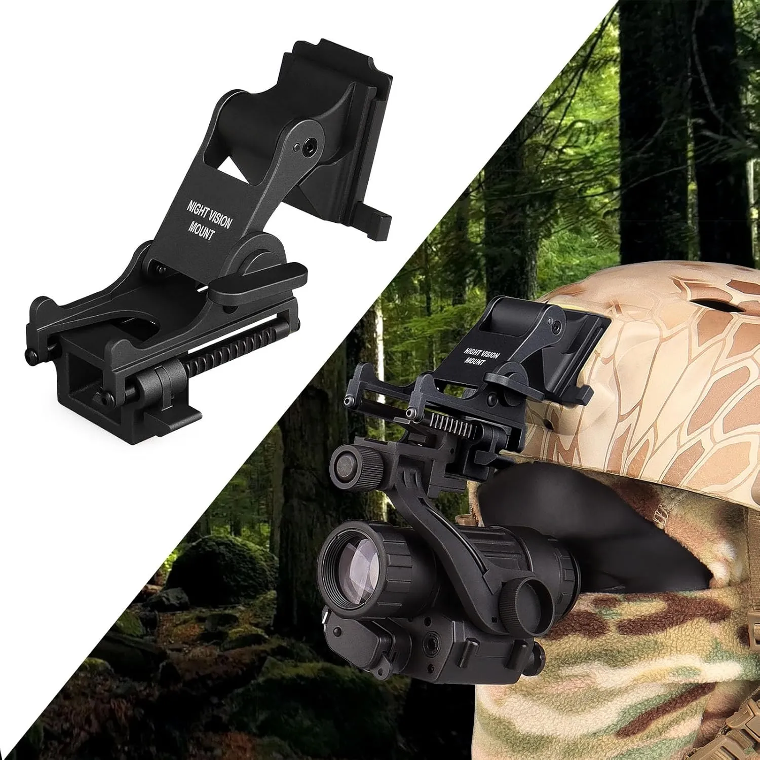Metal Night Vision Goggle Rhino Arm Helmet Mount Adapter Adjustable Lever for Hunting Night Vision PVS14