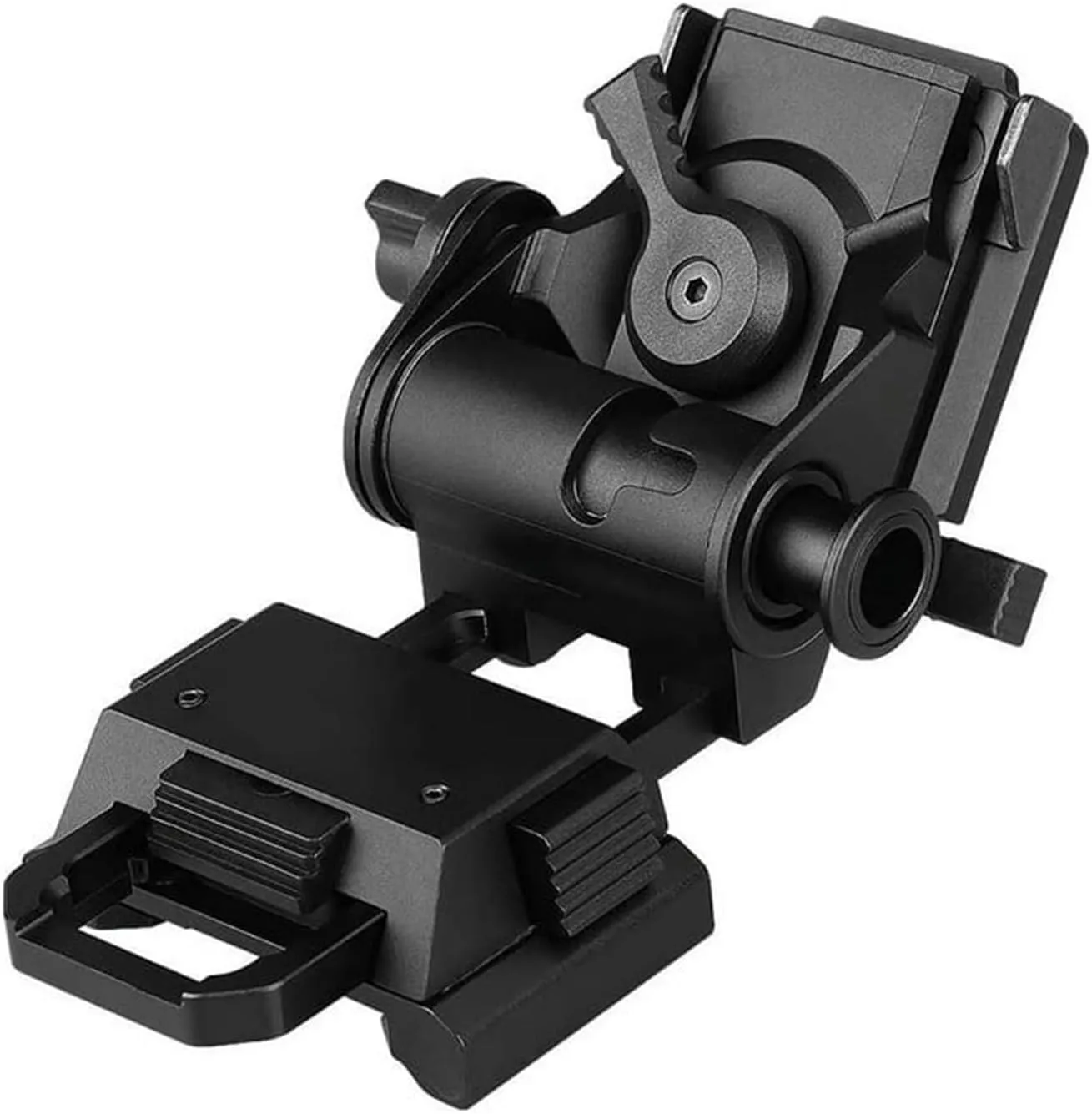 Night Vision Goggles NVG Mount for L4G24 Metal Helmet Mount PVS15/PVS18 Rhino Full Metal Aluminum Helmet Mount (Black)
